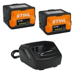 STIHL STARTER SET AKKUMULÁTOROS INDULÓ KÉSZLET - AK RENDSZER (2db AK 20 akkuval és AL 101 töltővel)