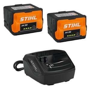 STIHL STARTER SET AKKUMULÁTOROS INDULÓ KÉSZLET - AK RENDSZER (2db AK 20 akkuval és AL 101 töltővel)